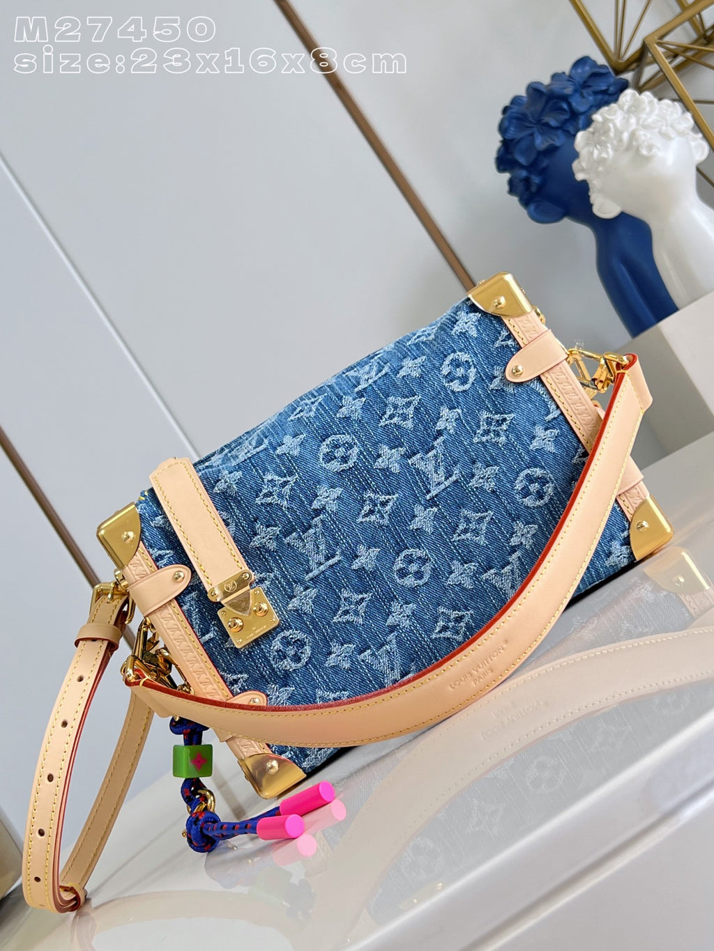 LV Side Trunk MM Monogram Denim