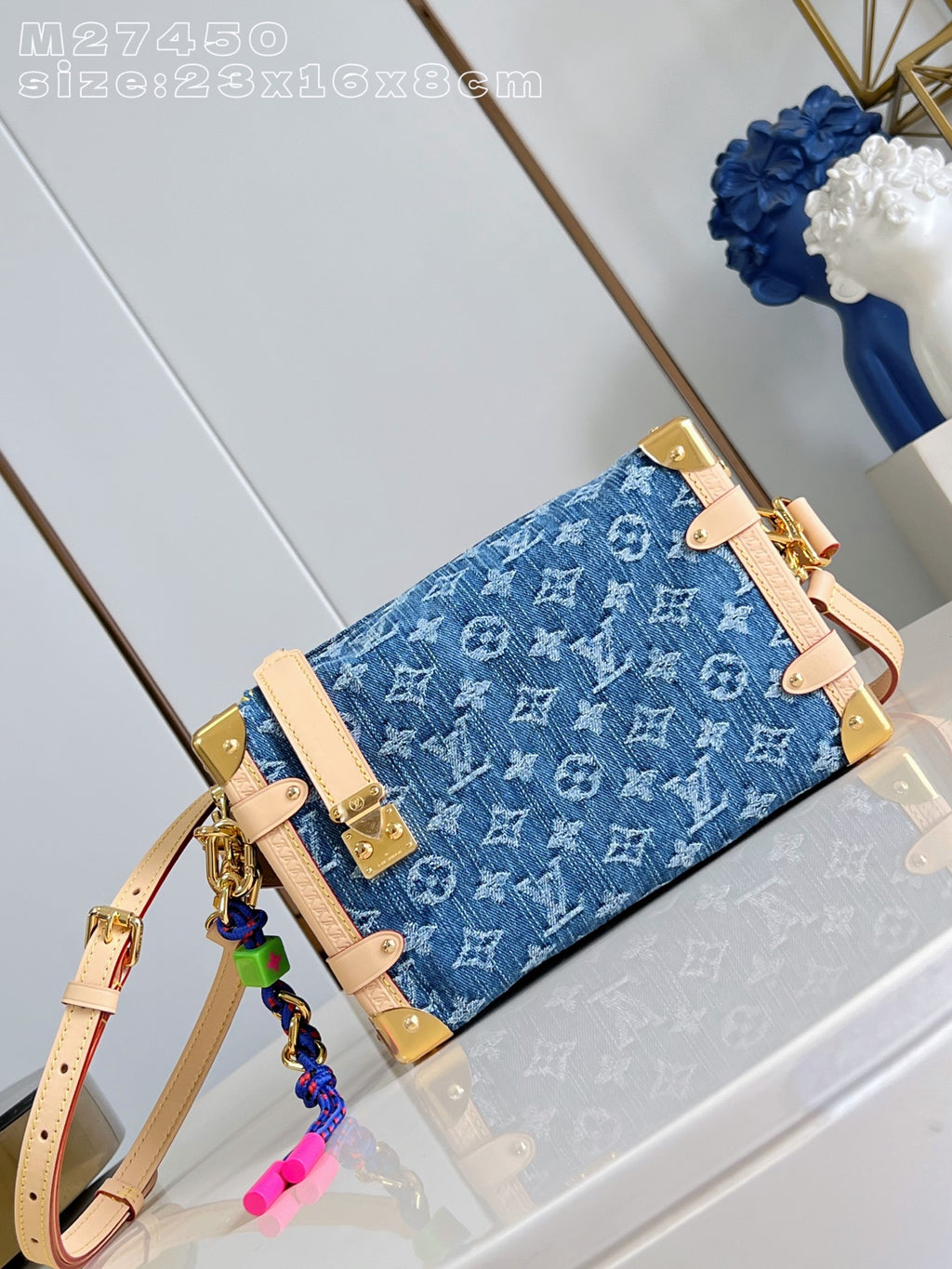 LV Side Trunk MM Monogram Denim