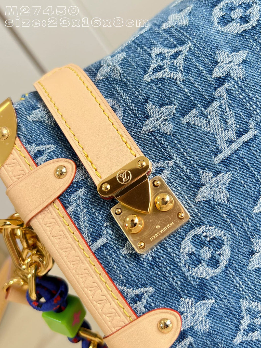 LV Side Trunk MM Monogram Denim