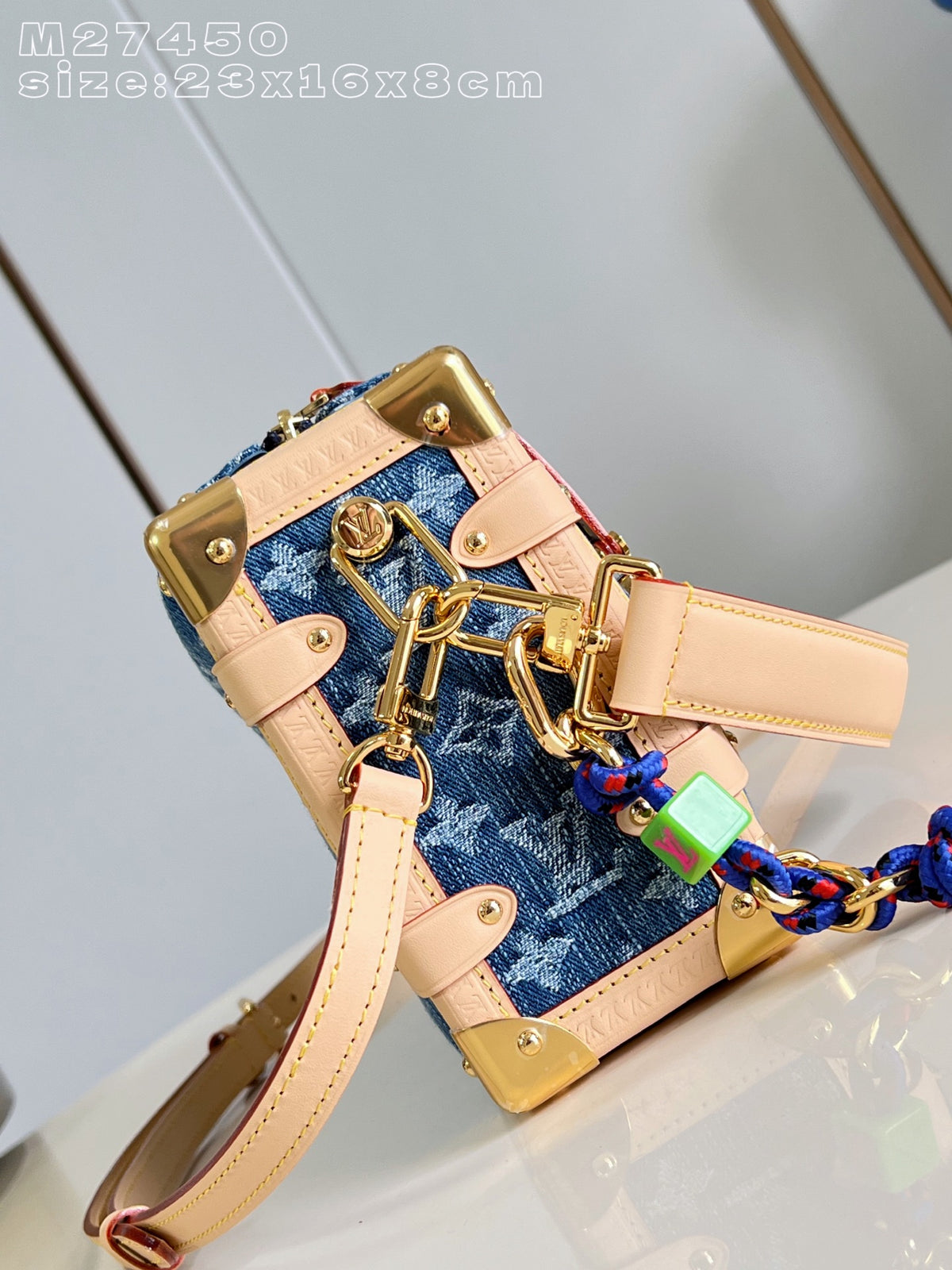 LV Side Trunk MM Monogram Denim