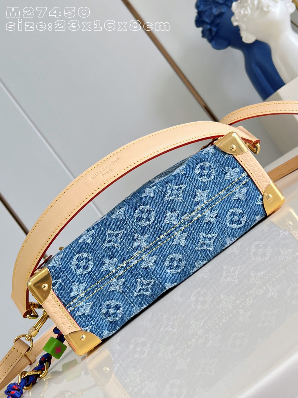 LV Side Trunk MM Monogram Denim