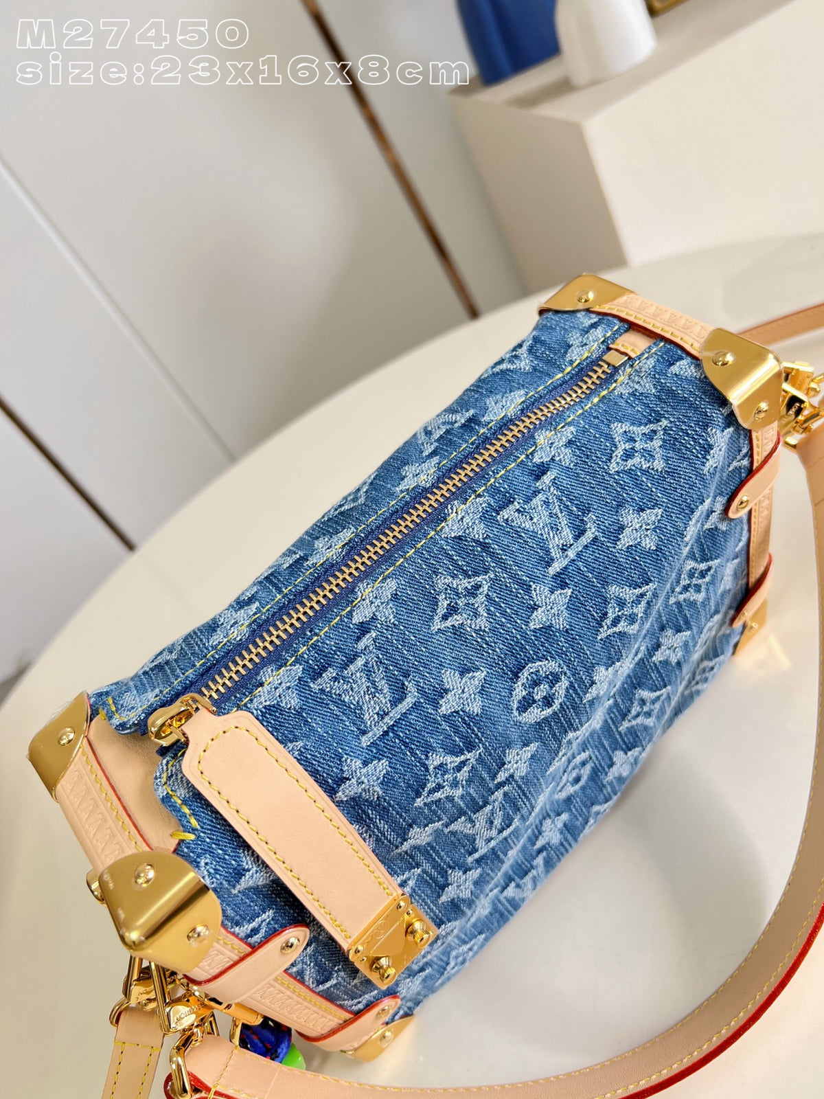 LV Side Trunk MM Monogram Denim
