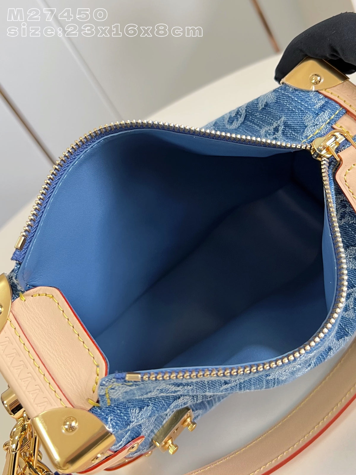 LV Side Trunk MM Monogram Denim