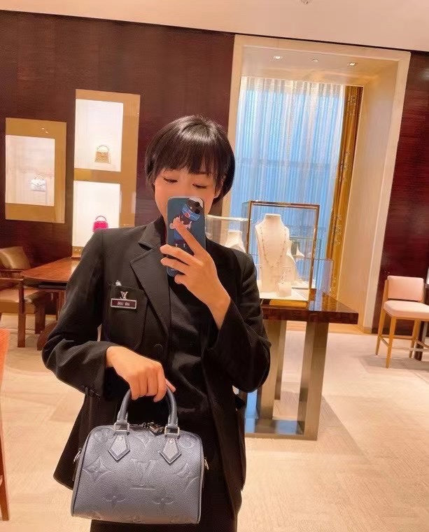 LV Speedy Bandoulière 20 Monogram Empreinte