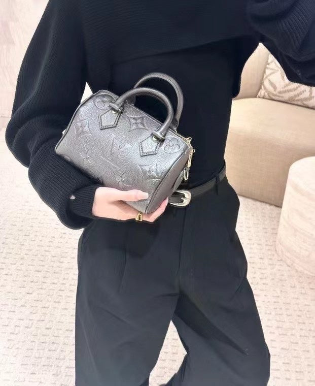 LV Speedy Bandoulière 20 Monogram Empreinte
