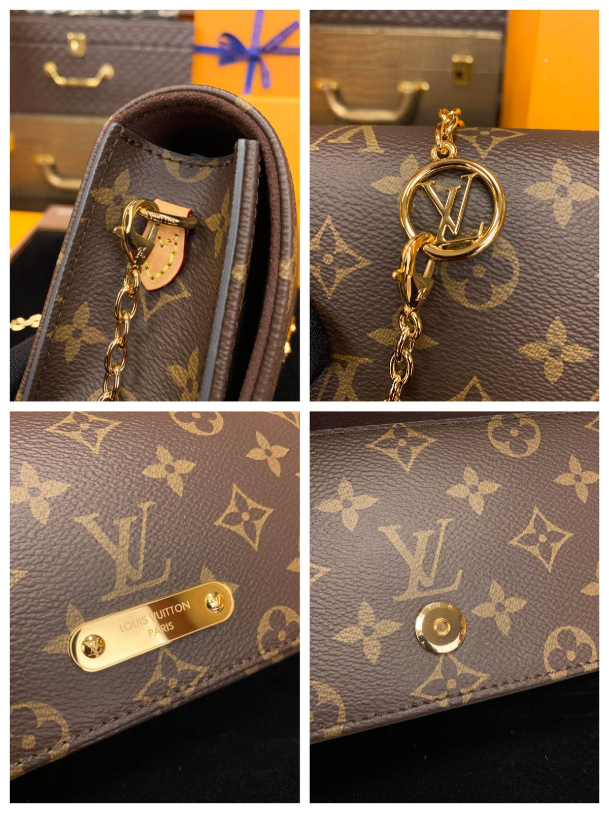 LV Wallet on Chain Lily