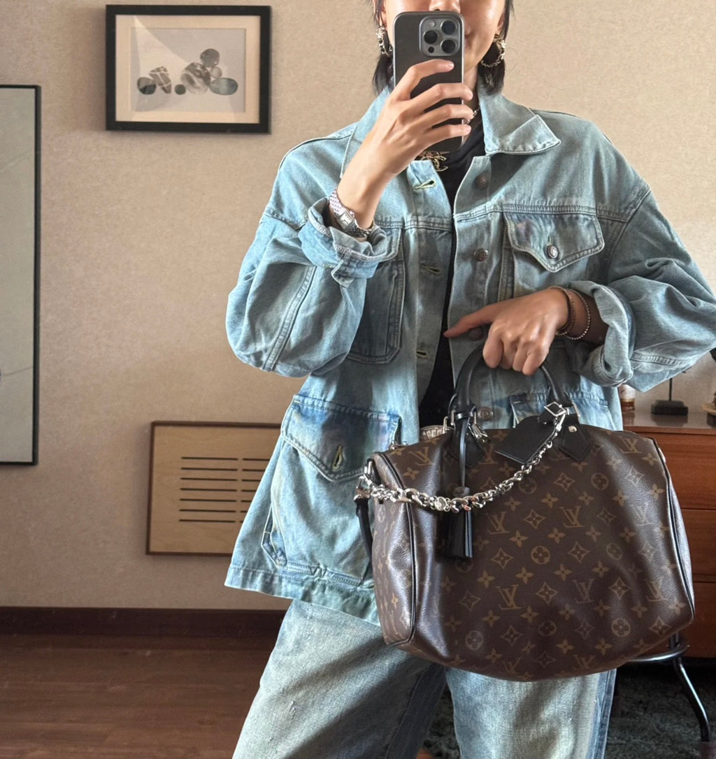 M12243	LV Speedy Soft 30 Dark Monogram