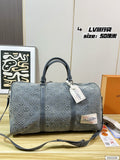 M22532	LV Keepall Bandoulière 50 Wash Denim